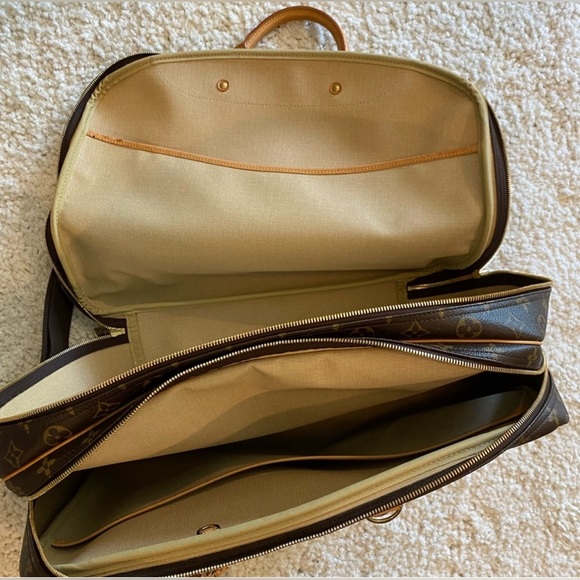 Louis Vuitton Monogram Alize 24 Heures Travel Bag w Detachable Non Brand Strap - Picture 11 of 13